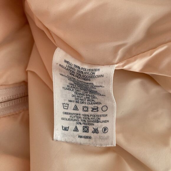 Lands End Pink Goose Down Insulated Puffer Vest Womens Size Small PETITE Ski - Picture 10 of 10